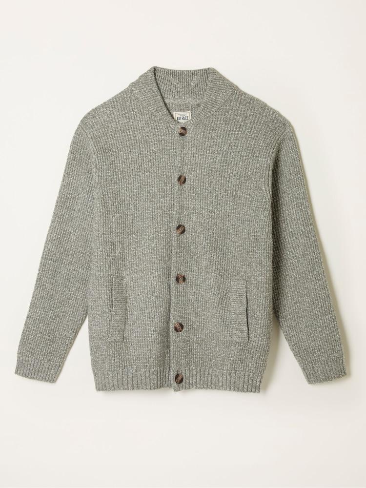 fat face Sefton Green Haze Knitted Cardigan