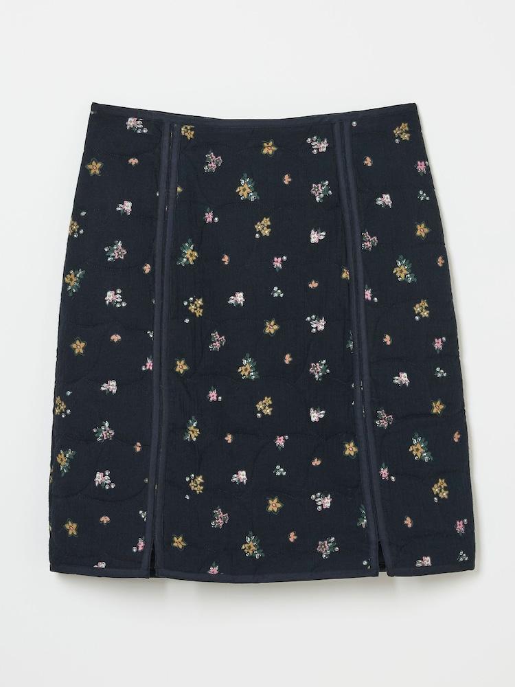 fat face Shelby Black Ditsy Paisley Skirt