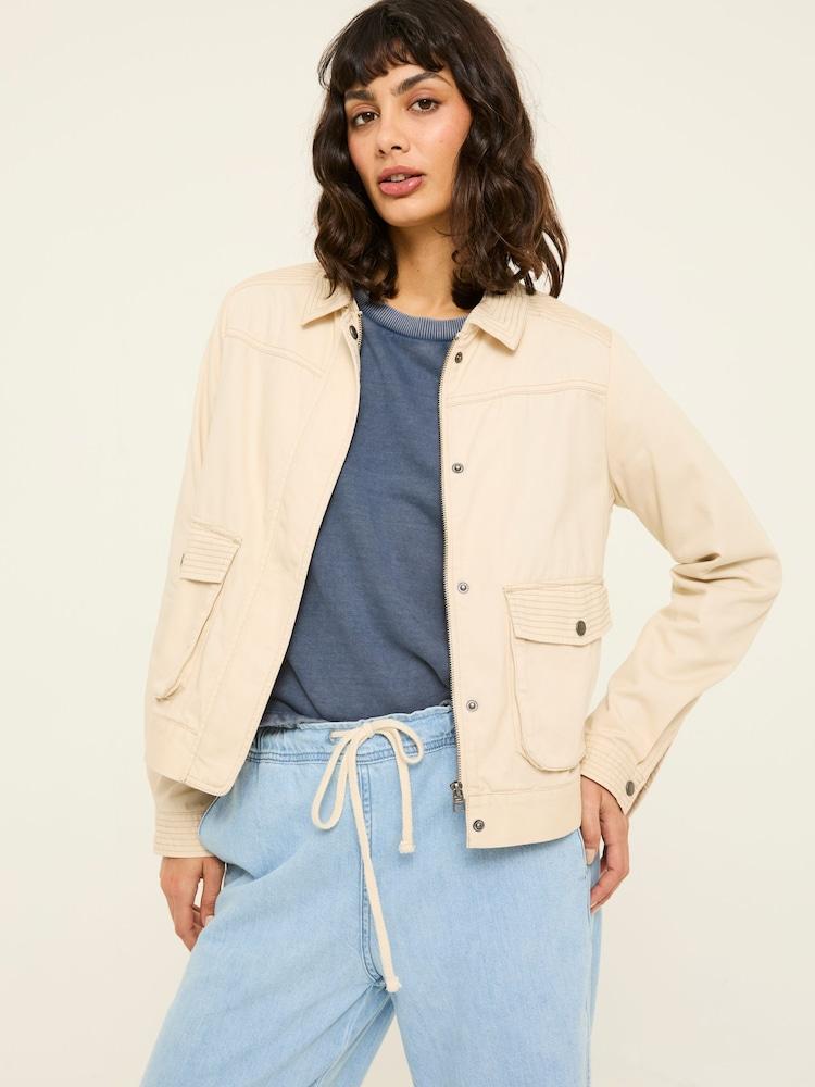Fat Face Sienna Light Stone Cord Jacket