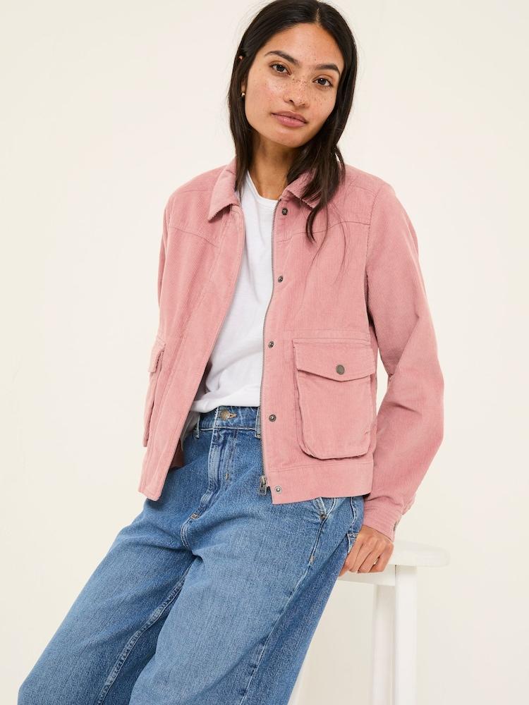 Fat Face Sienna Pink Cord Jacket
