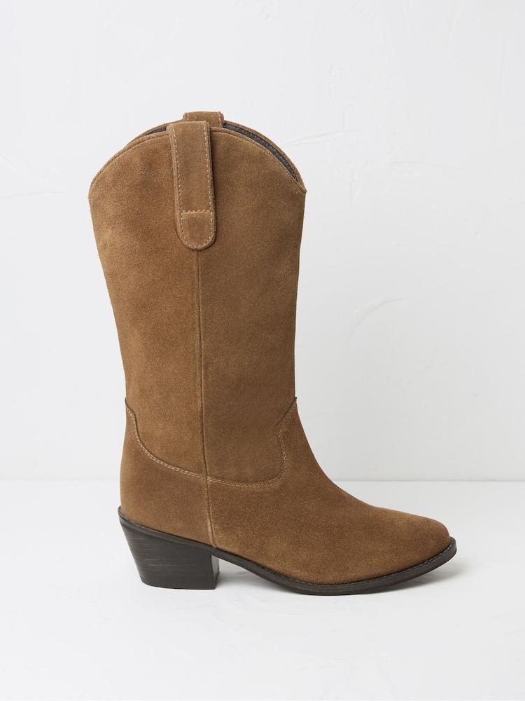 Fat Face Sierra Brown Western Boots