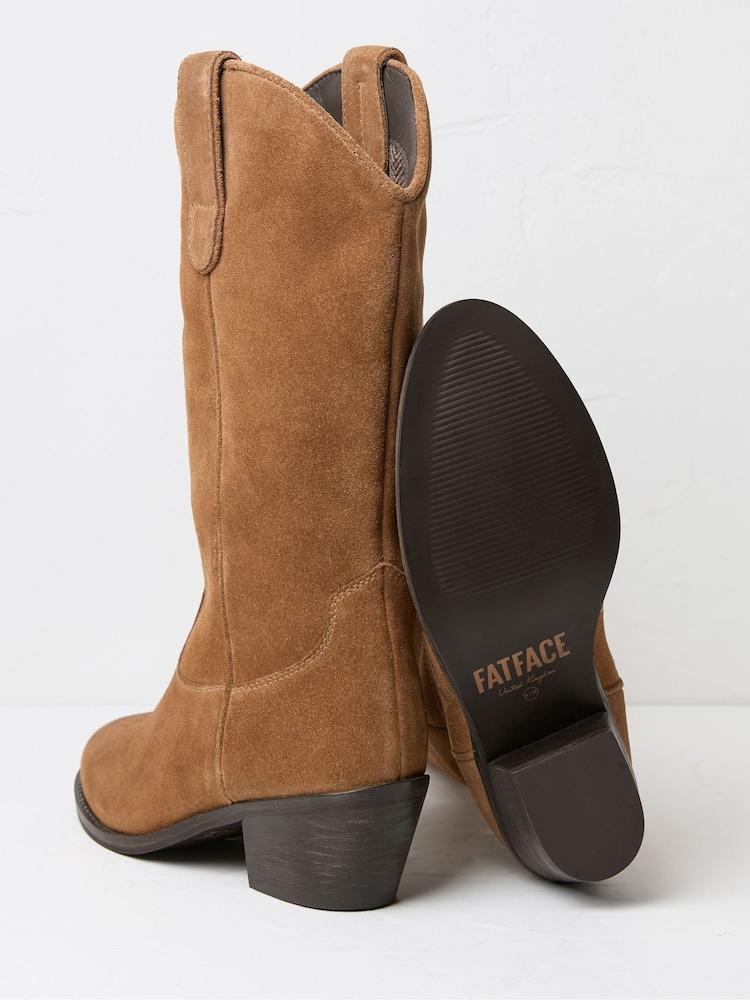 Fat Face Sierra Brown Western Boots