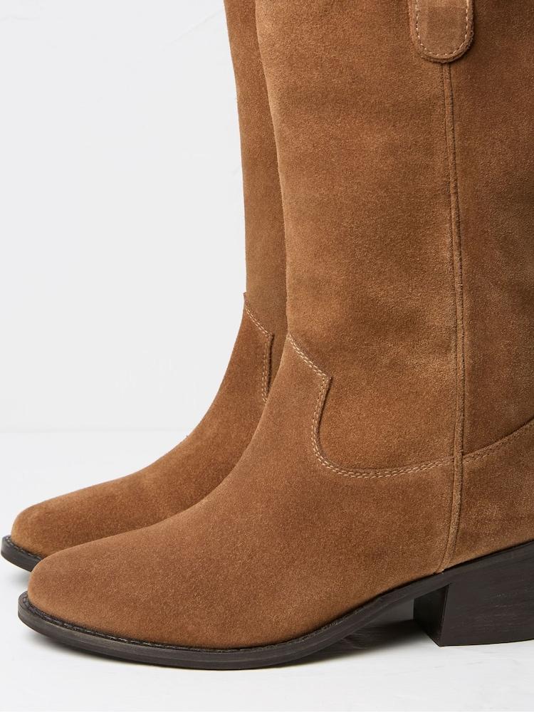 fat face Sierra Brown Western Boots