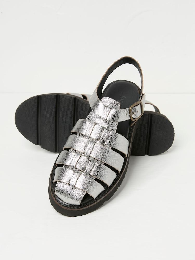 fat face Silver Elodie Fisherman Sandals