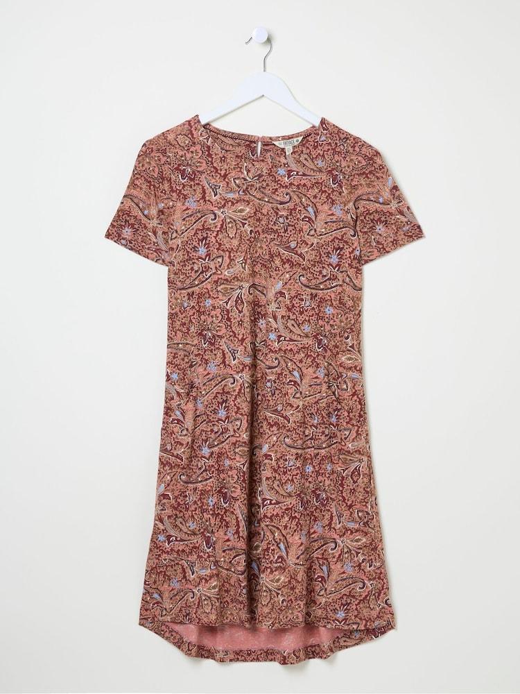 fat face Simone Pink Jersey Dress