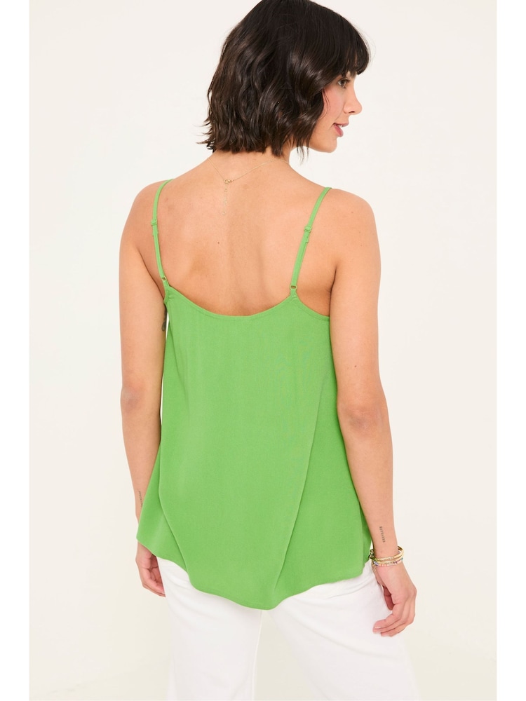 fat face Sisley Bright Green Adjustable Strap Cami