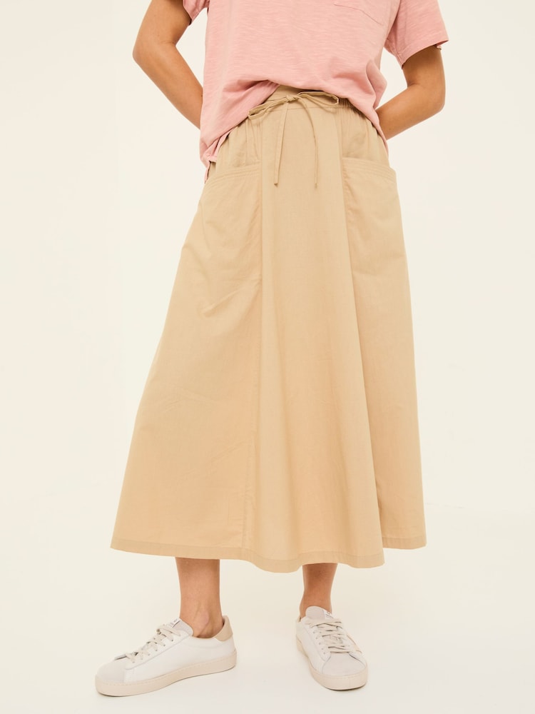 Fat Face Stone Sulli Poplin Skirt