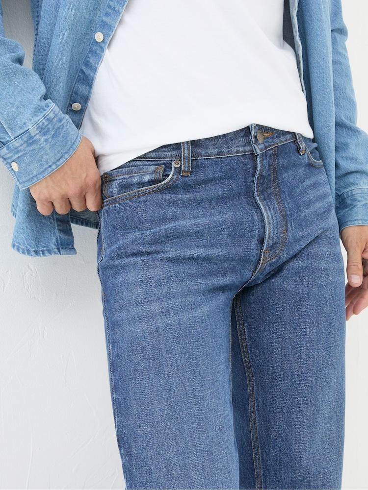 fat face Stone Wash Blue Straight Fit Jeans