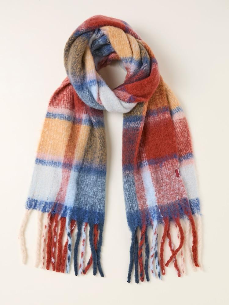 Fat Face Susie Multi Check Scarf