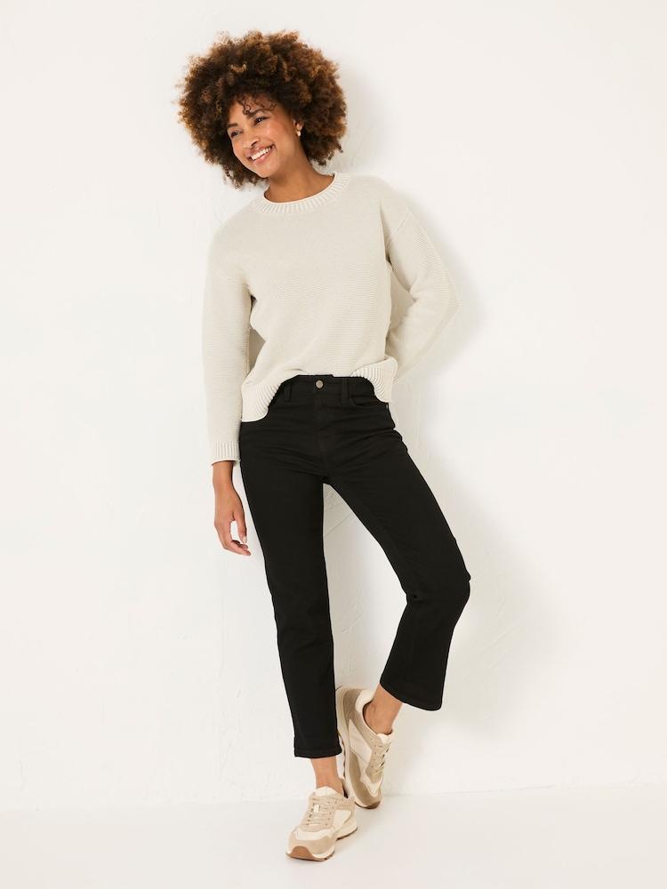Fat Face Sway Black Cropped Jeans