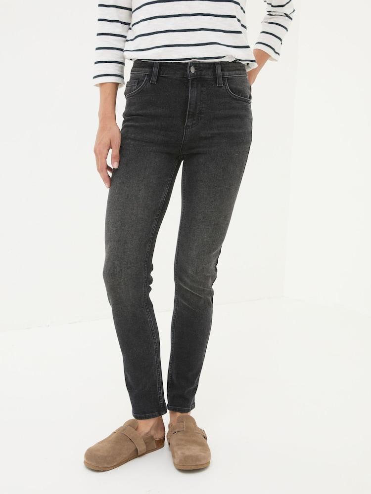 Fat Face Sway Washed Black Slim Jeans