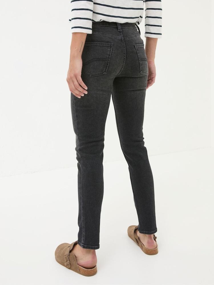 Fat Face Sway Washed Black Slim Jeans