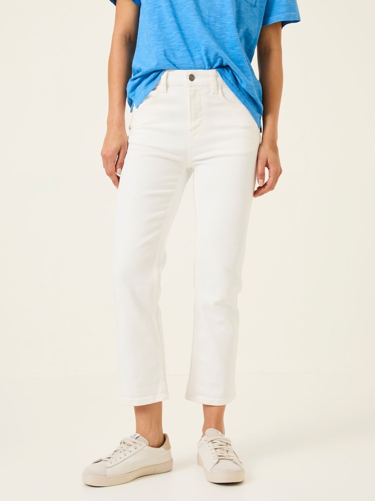 Fat Face Sway White Cropped Jeans