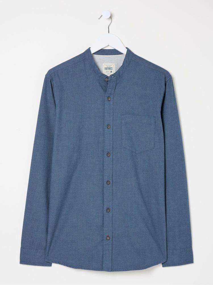 fat face Tadlow Blue Grandad Shirt