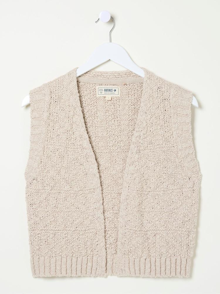 fat face Talia Natural Pattern Waistcoat