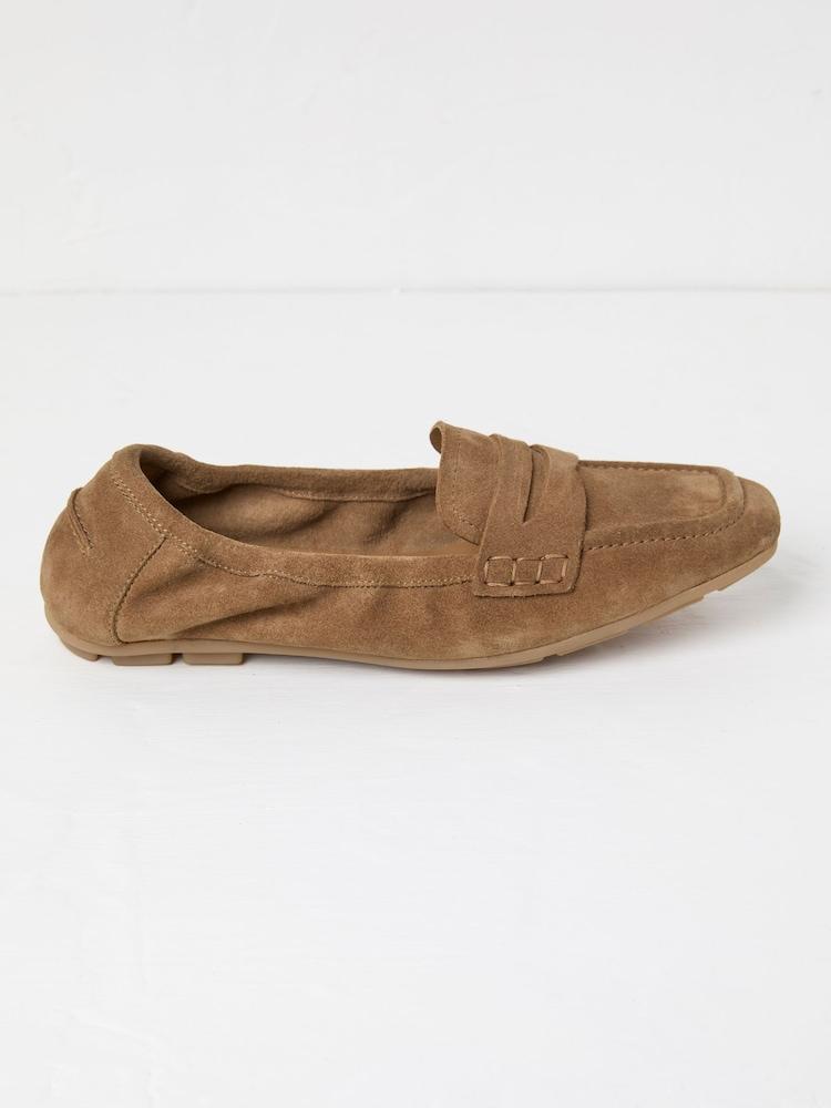 Fat Face Tan Brown Flexible Loafer