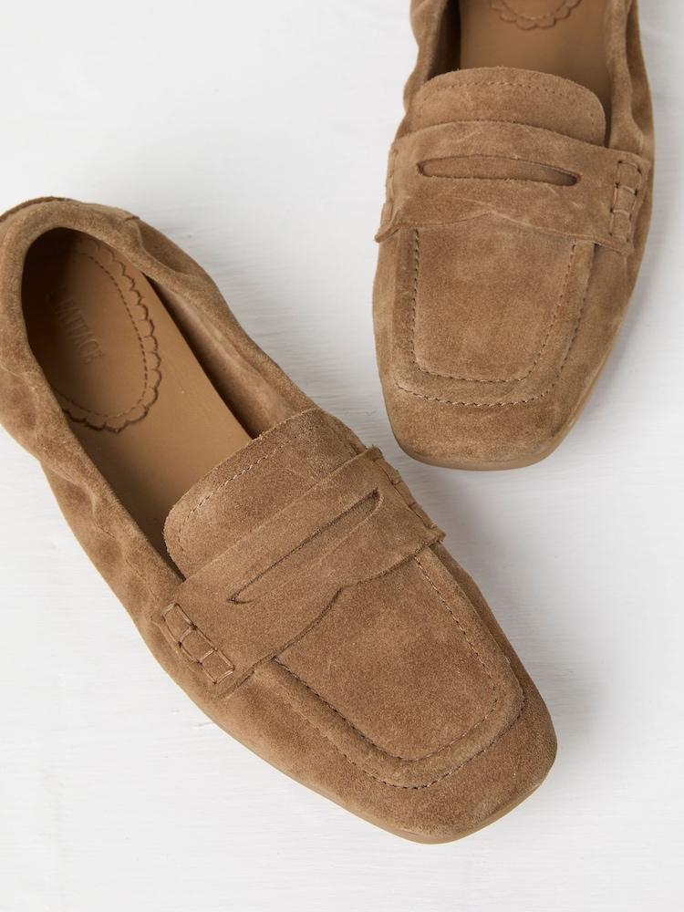 Fat Face Tan Brown Flexible Loafer