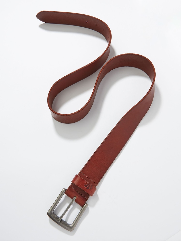 Fat Face Tan Brown Italian Leather Belt