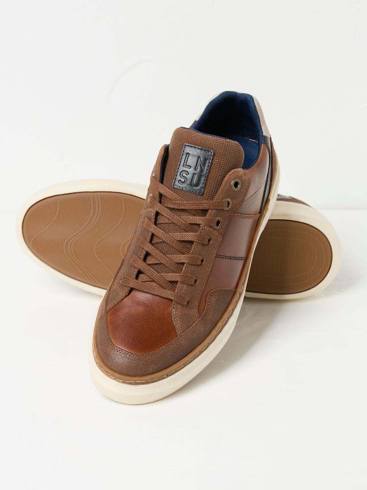 Fat Face Tan Brown Men's Skater Trainers