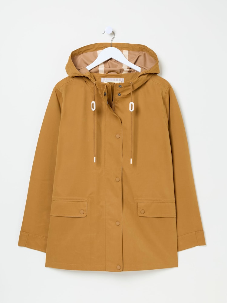 fat face Tan Brown Waterproof Coat