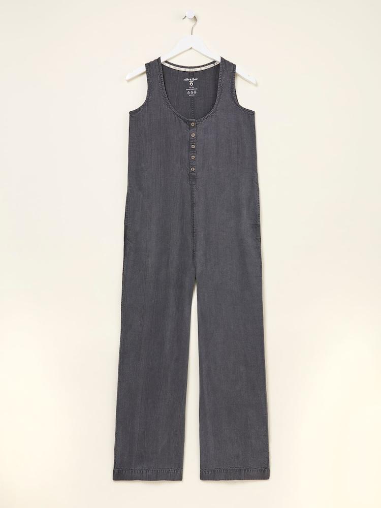 fat face Tara Charcoal Grey Dungarees