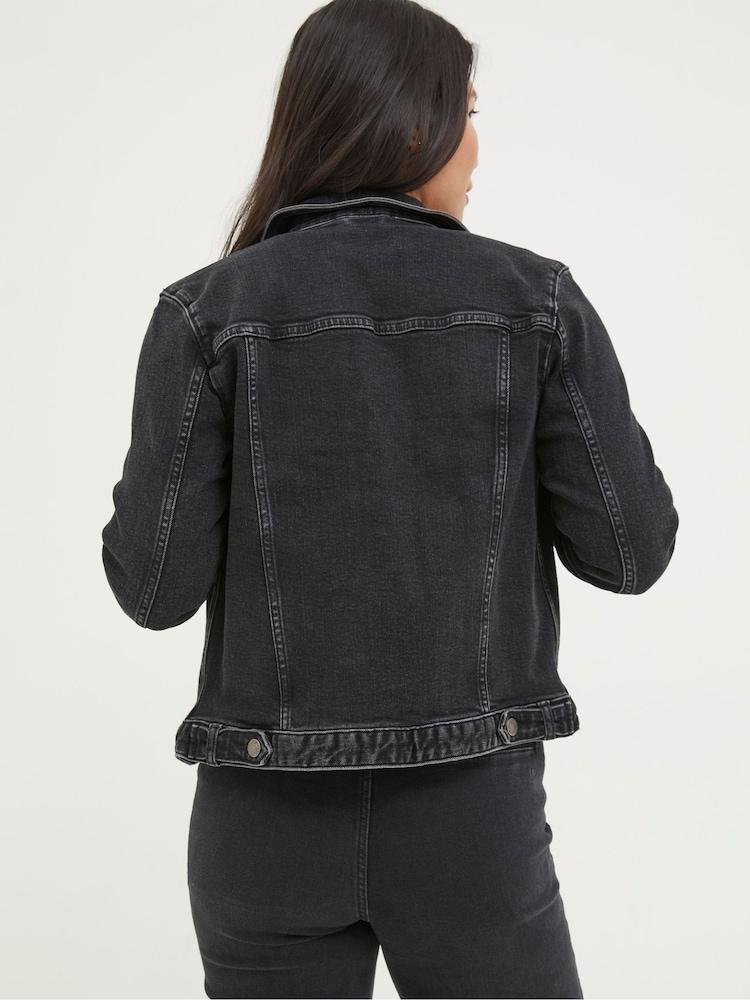 Fat Face Tasha Black Denim Jacket