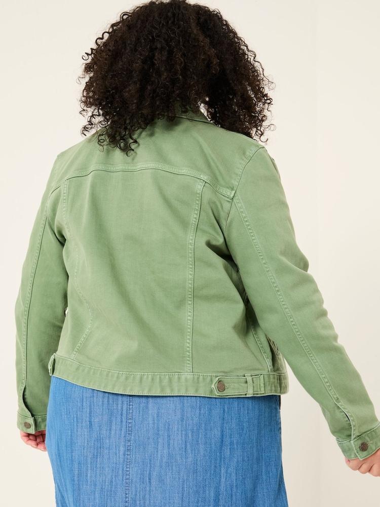 Fat Face Tasha Green Denim Jacket