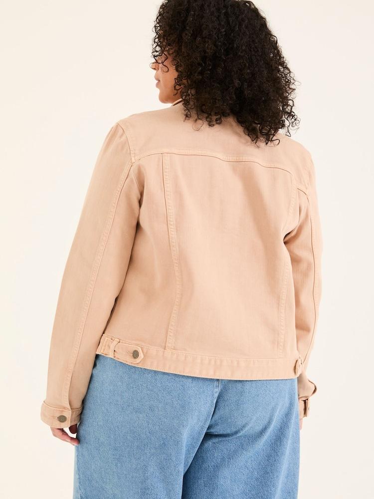 Fat Face Tasha Light Pink Denim Jacket