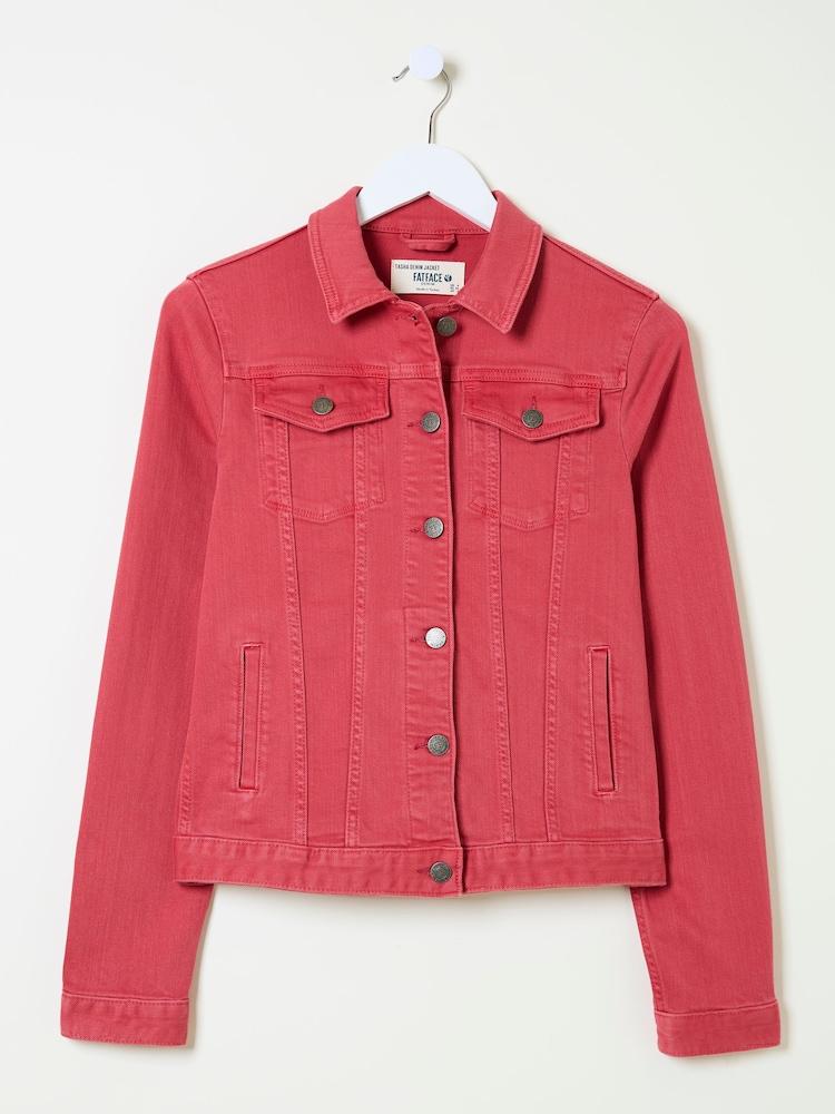 fat face Tasha Vintage Red Denim Jacket