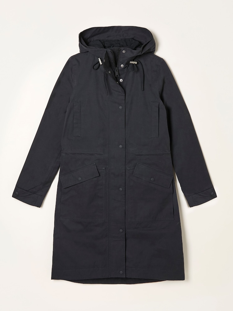 fat face Taylor Black Waterproof Coat