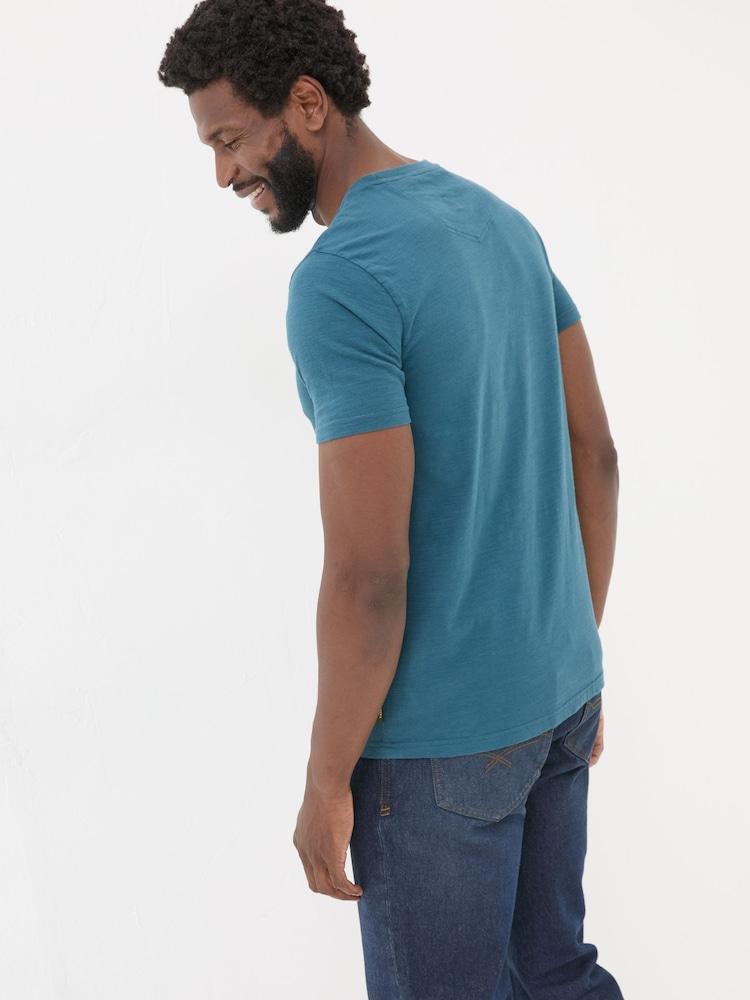 Fat Face Teal Blue Jeep Arctic Explorer T-Shirt