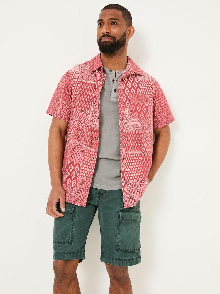 Fat Face Terracotta Patch Short Sleeve Shirt
