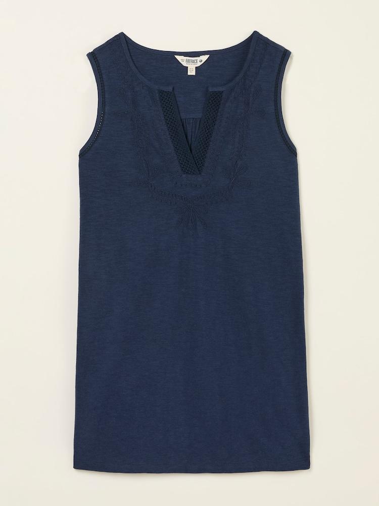 fat face Tessa Navy Blue Jersey Tunic