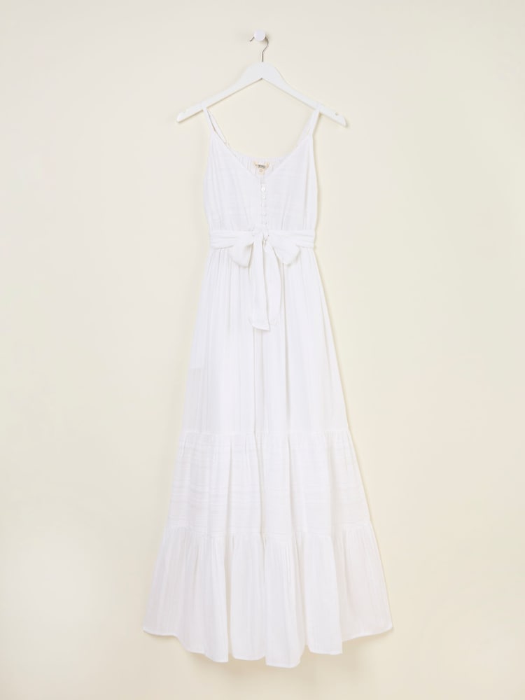 fat face Thea White Beachwear Maxi Dress