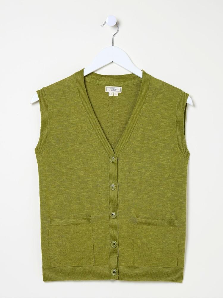fat face Theodora Green Knit Tank