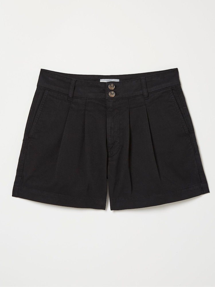 fat face Tia Black Twill Shorts