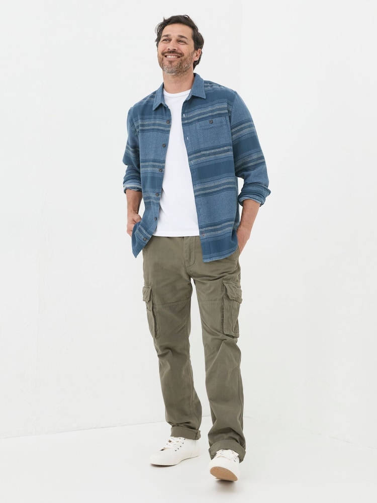 Fat Face Trescow Blue Stripe Shirt