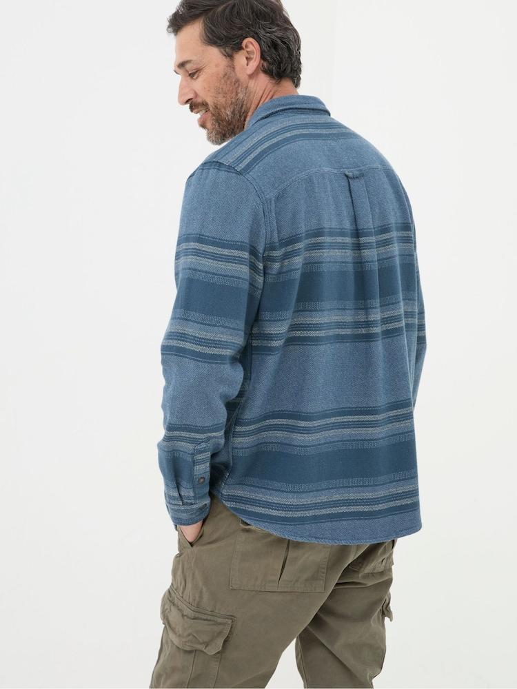 Fat Face Trescow Blue Stripe Shirt