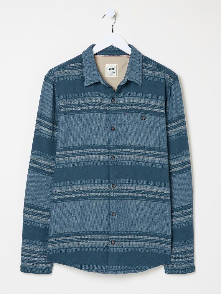 fat face Trescow Blue Stripe Shirt