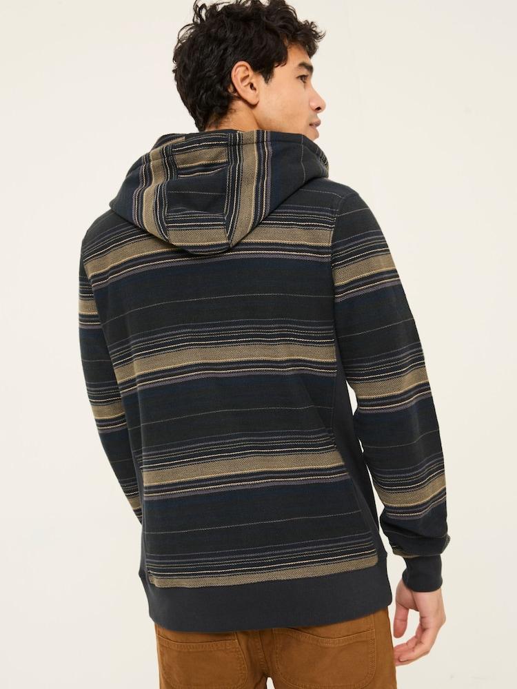 Fat Face Trescowe Washed Black Over Head Hoodie