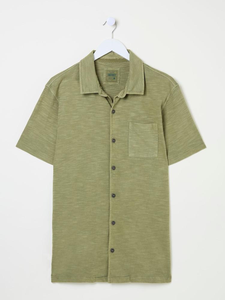 fat face Truro Green Jersey Shirt