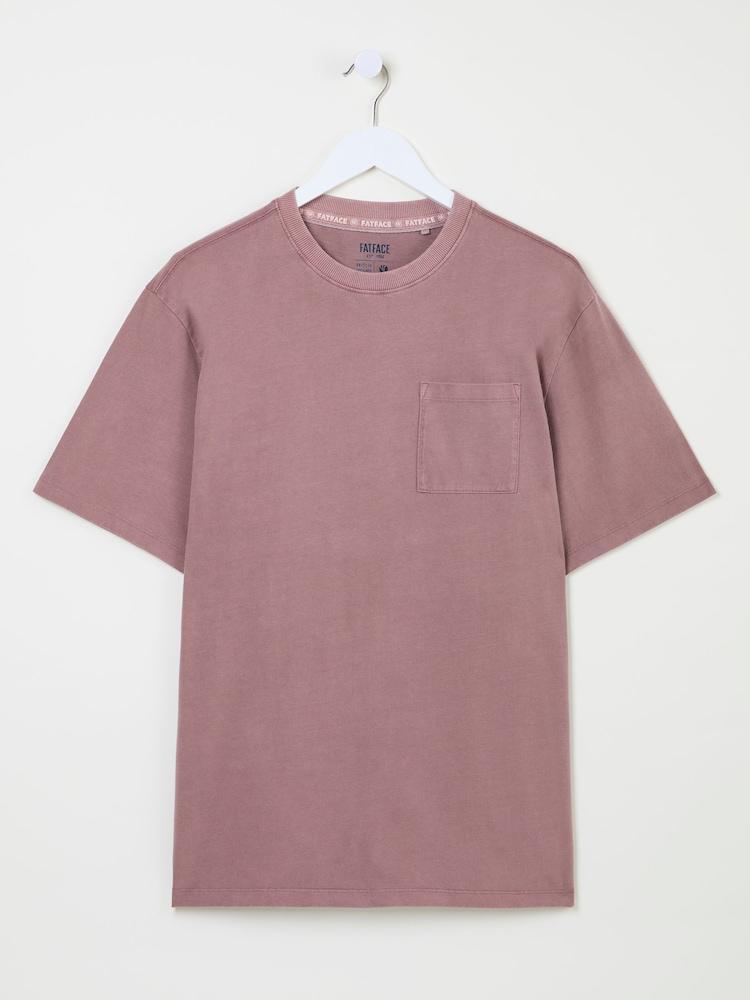 fat face Tye Pink Pocket Relaxed T-shirt