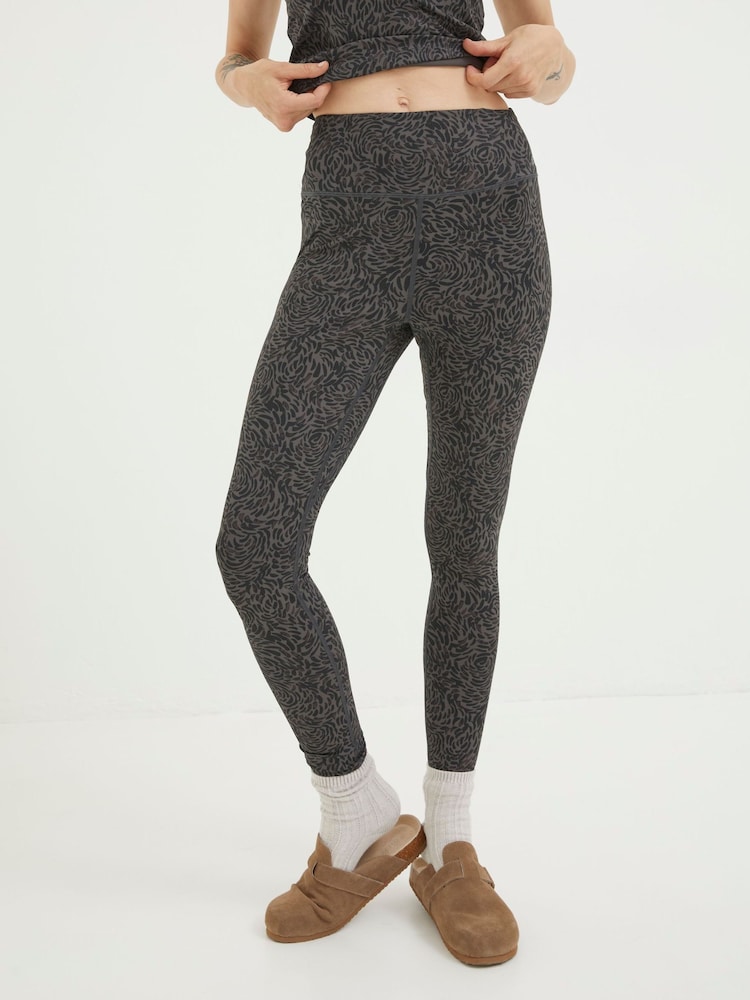 Fat Face Venus Grey Print Leggings