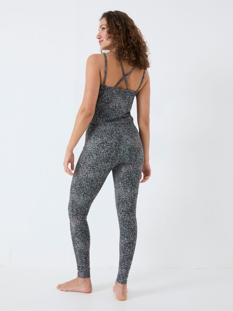 Fat Face Venus Grey Printed Leggings