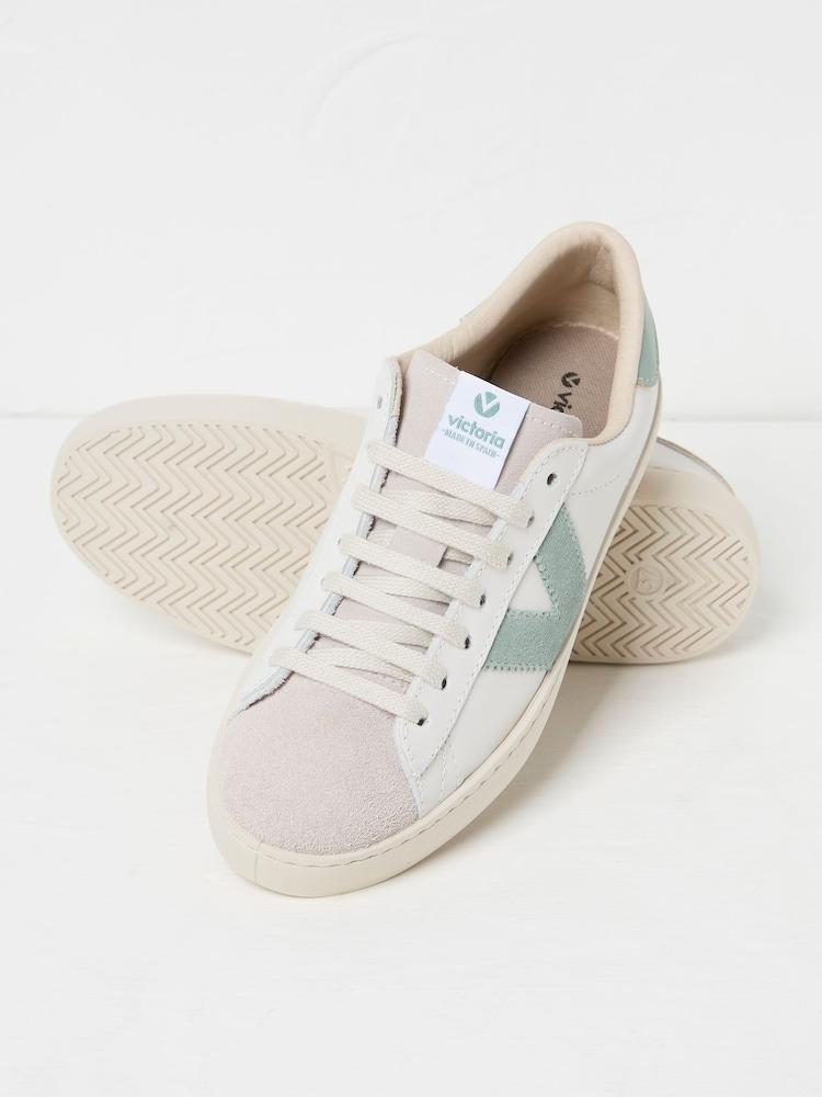 fat face Victoria Berlin White & Green Trainers