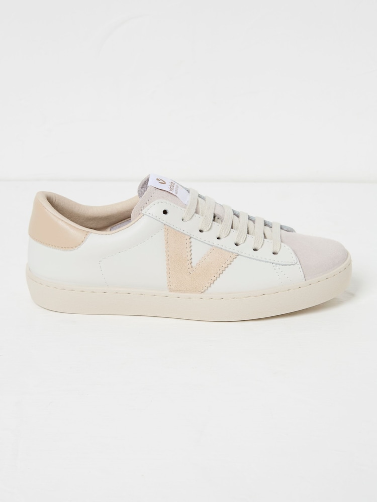 Fat Face Victoria Berlin White & Pink Trainers