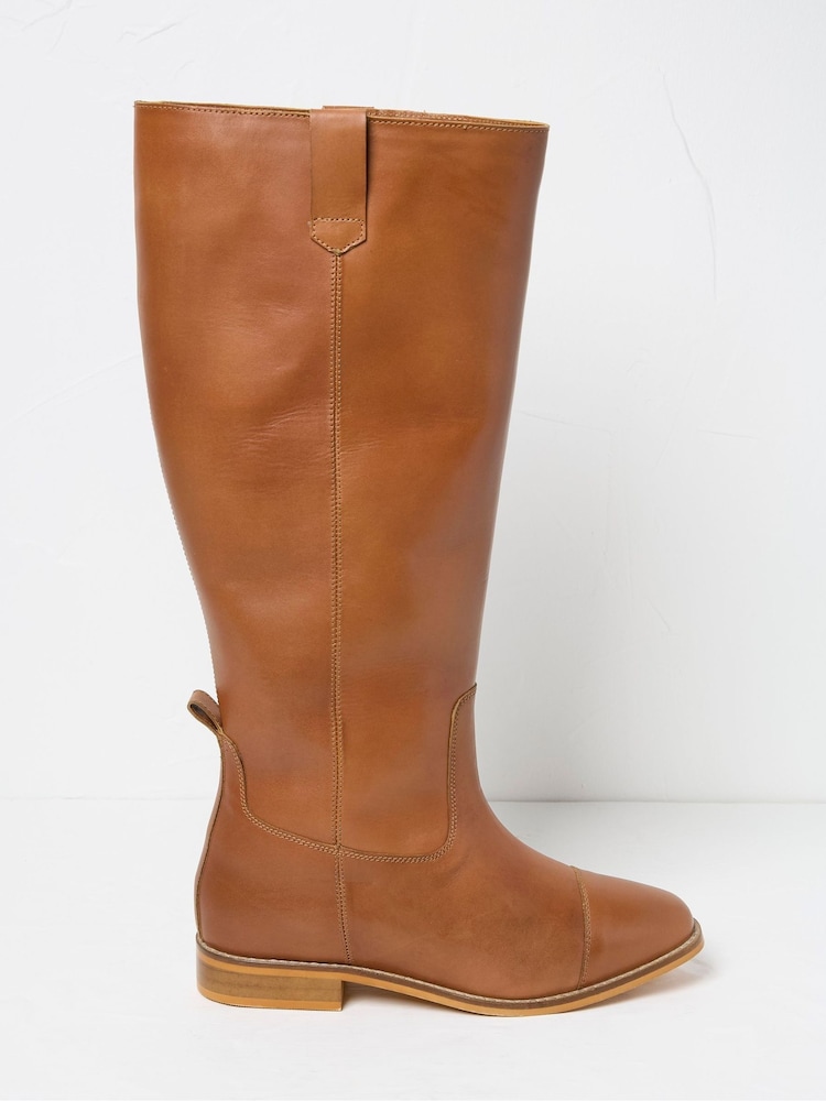 Fat Face Victoria Brown Riding Boots