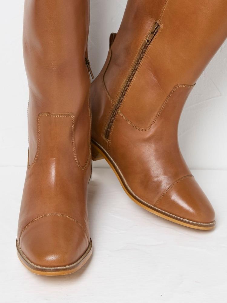 fat face Victoria Brown Riding Boots