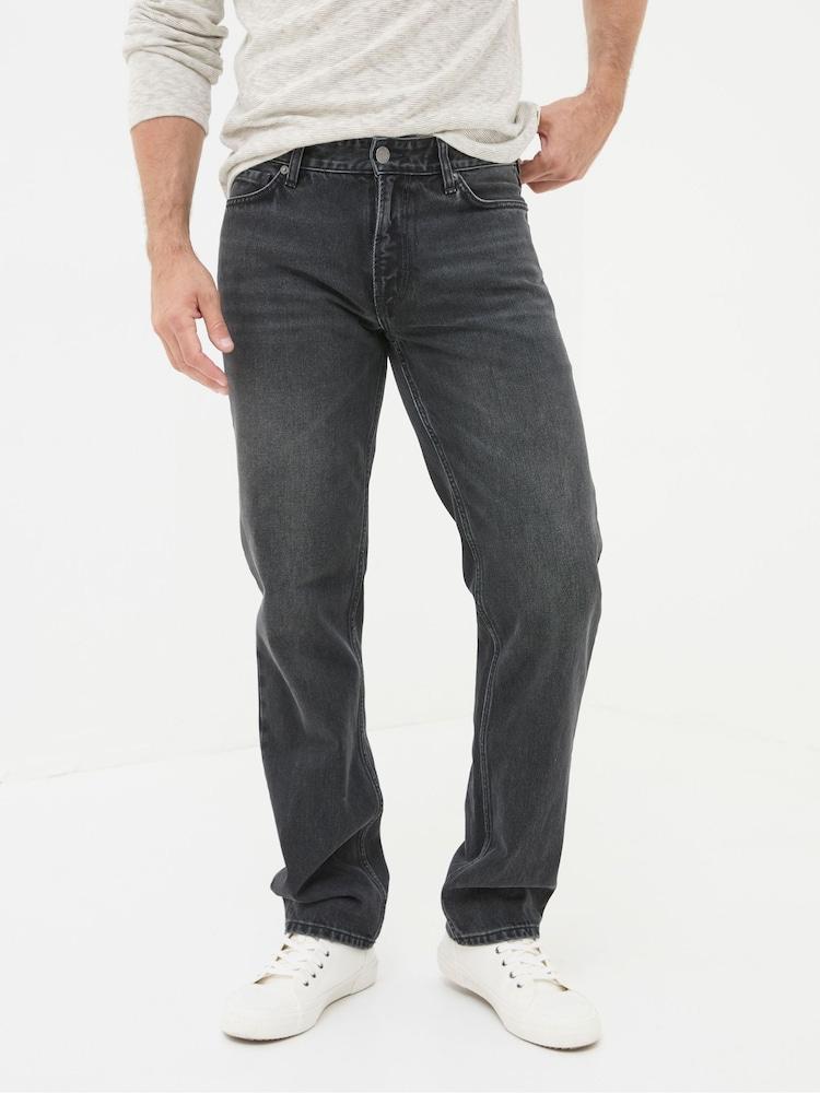 Fat Face Vintage Black Straight Fit Jeans