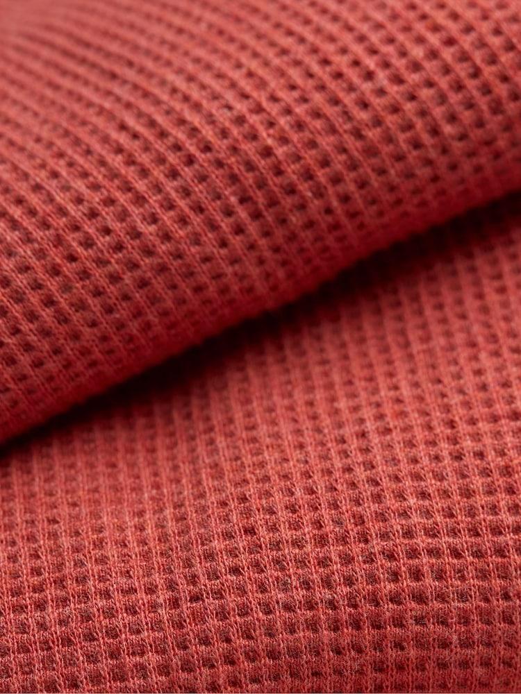 fat face Vintage Red Long-Sleeve Waffle Crew